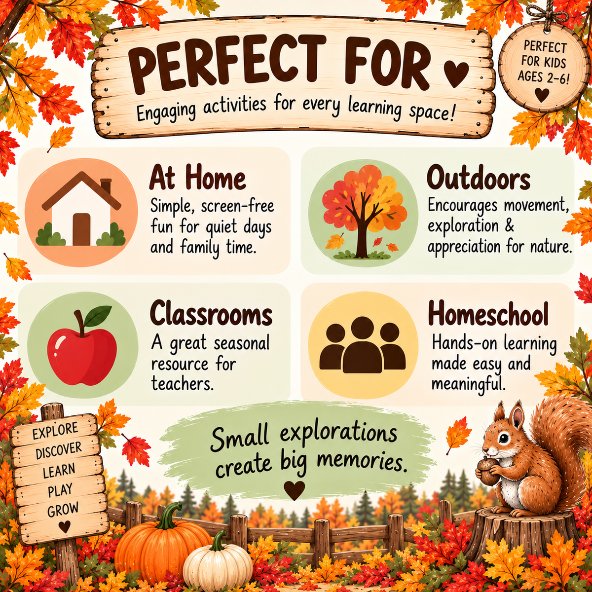 My Fall Treasures: 15 Fall Scavenger Hunts & Activities for Kids